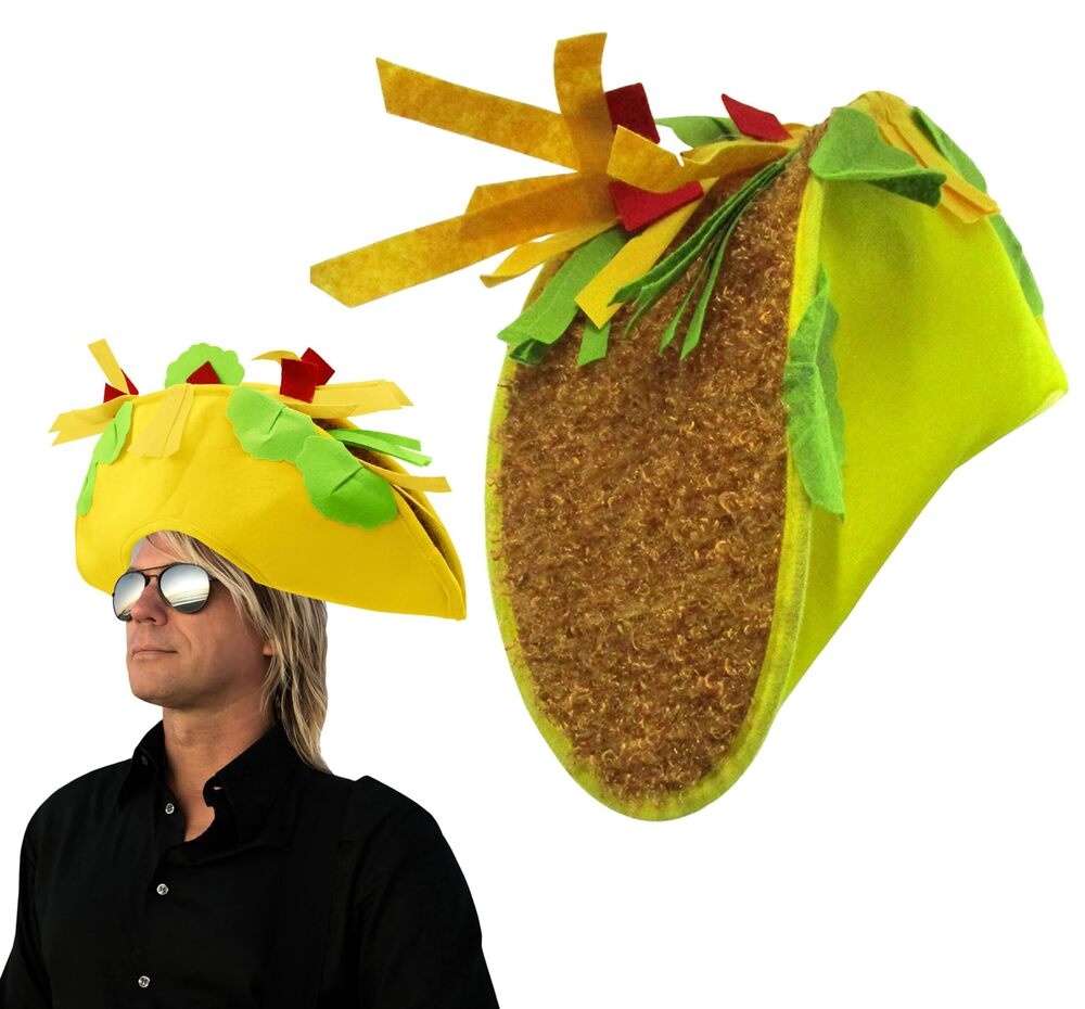 9086 Giant Taco Hat for Adults Funny Party Cinco De Mayo Fiesta Costume Cap